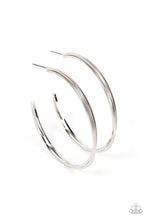 Load image into Gallery viewer, Paparazzi Accessories-Monochromatic Curves - Silver-Earring
