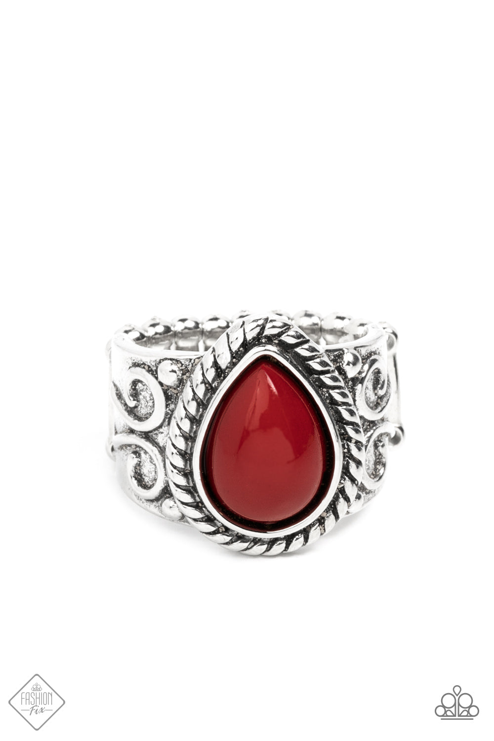 Paparazzi Accessories-Maritime Mirage - Red-Ring