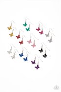 Load image into Gallery viewer, Starlit Shimmer Butterfly Earrings
