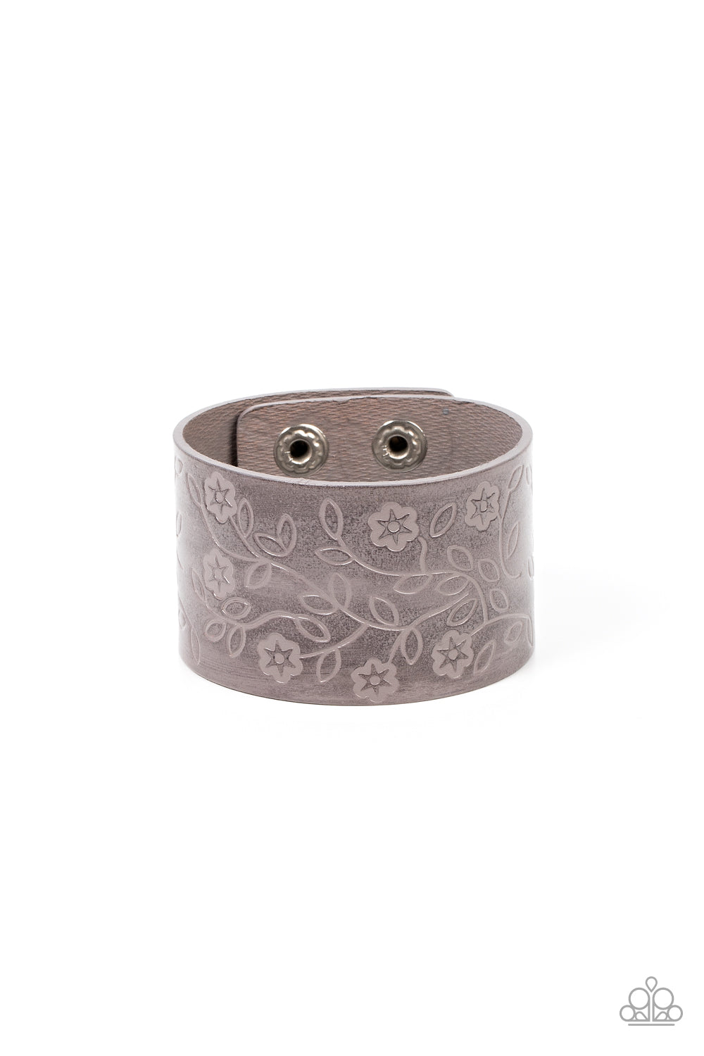 Paparazzi Accessories-Rosy Wrap Up - Silver