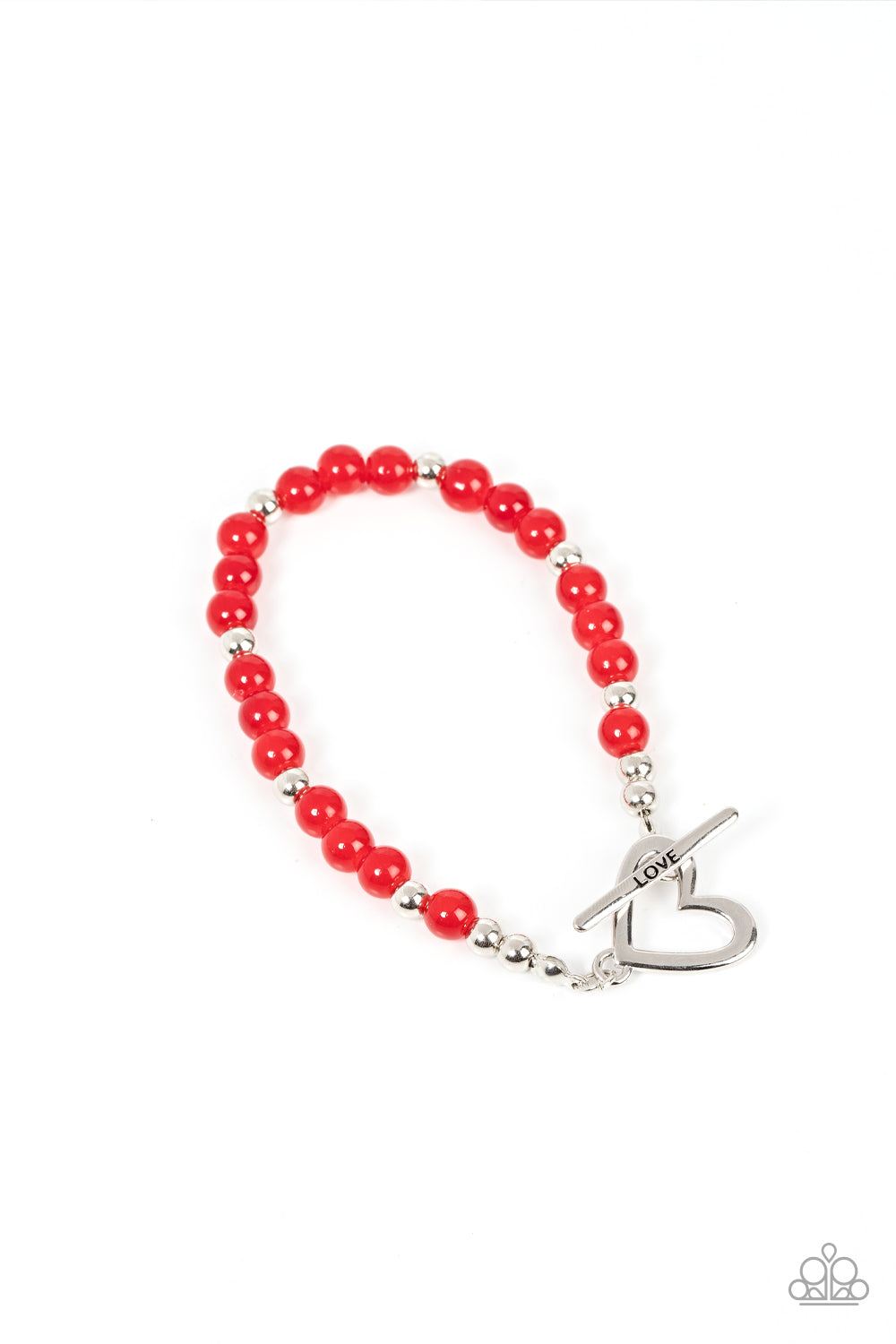 Paparazzi Accessories-Following My Heart - Red-Bracelet