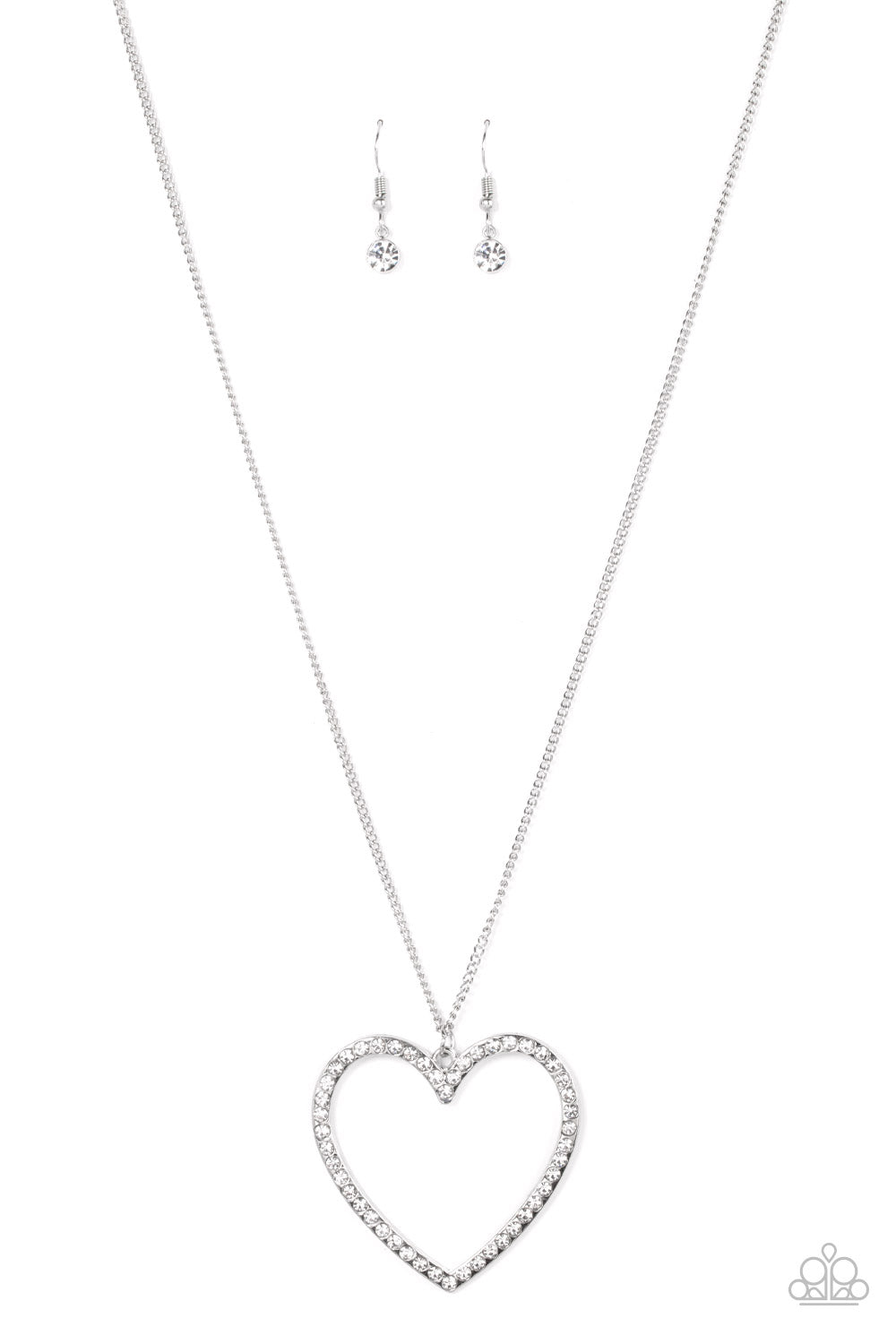 Paparazzi Accessories-Va-Va-VALENTINE - White-Necklace