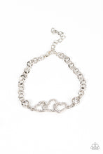 Load image into Gallery viewer, Paparazzi Accessories-Desirable Dazzle - White-Bracelet
