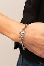 Load image into Gallery viewer, Paparazzi Accessories-Desirable Dazzle - White-Bracelet

