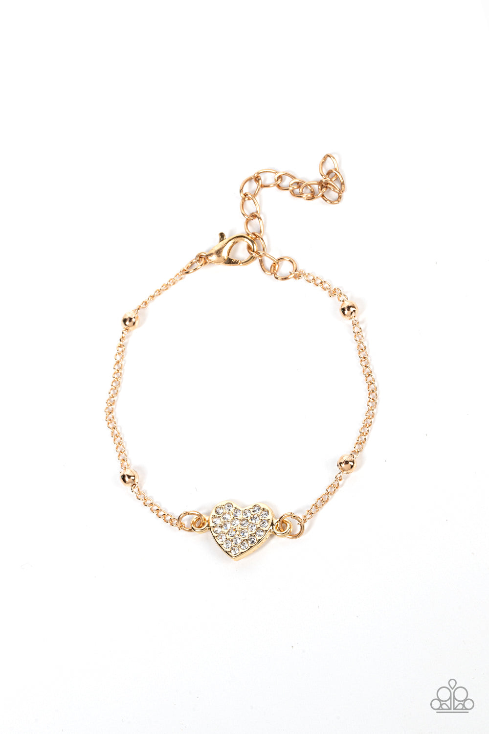 Paparazzi Accessories- Heartachingly Adorable - Gold-Bracelet