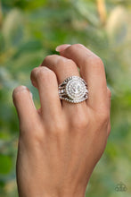 Load image into Gallery viewer, Paparazzi Accessories-Understated Drama - White-Ring
