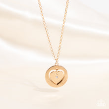 Load image into Gallery viewer, Paparazzi Accessories-Heart Full of Faith - Gold
