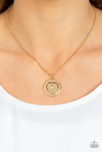 Load image into Gallery viewer, Paparazzi Accessories-Heart Full of Faith - Gold
