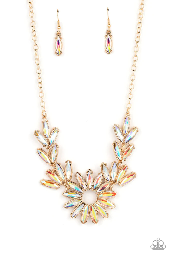 Paparazzi Accessories- Celestial Cruise - Gold Paparazzi Necklace