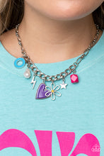 Load image into Gallery viewer, Paparazzi Accessories-Living in CHARM-only - Purple
