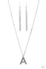 Load image into Gallery viewer, Paparazzi Accessories-Leave Your Initials - Silver - A
