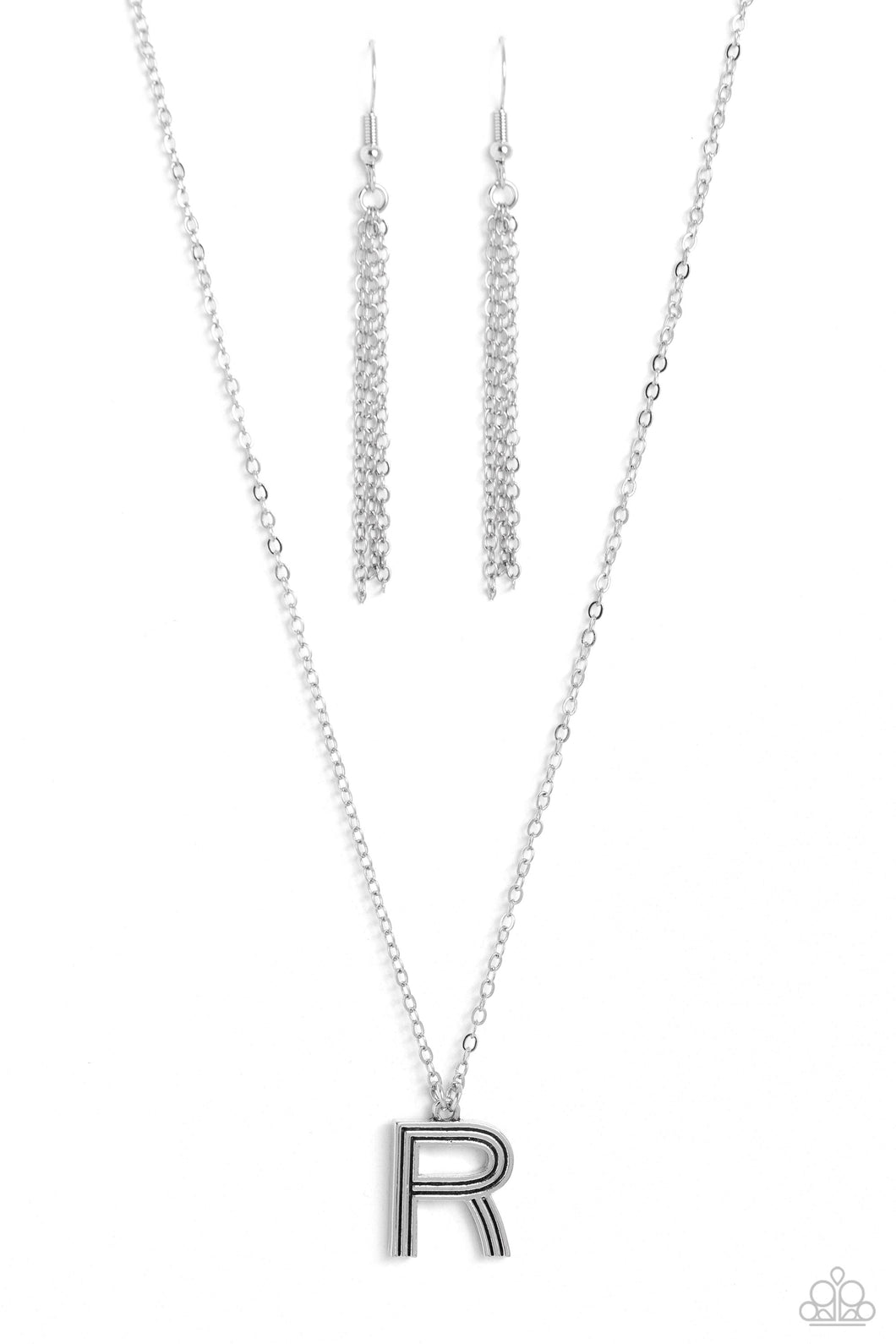 Paparazzi Accessories-Leave Your Initials - Silver - R