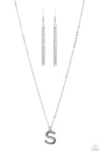 Load image into Gallery viewer, Paparazzi Accessories-Leave Your Initials - Silver - S
