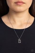 Load image into Gallery viewer, Paparazzi Accessories-Leave Your Initials - Silver - B
