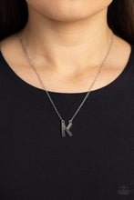 Load image into Gallery viewer, Paparazzi Accessories-Leave Your Initials - Silver - K
