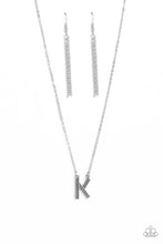 Load image into Gallery viewer, Paparazzi Accessories-Leave Your Initials - Silver - K
