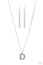 Load image into Gallery viewer, Paparazzi Accessories-Leave Your Initials - Silver - D
