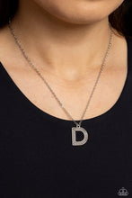 Load image into Gallery viewer, Paparazzi Accessories-Leave Your Initials - Silver - D
