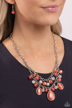 Load image into Gallery viewer, Paparazzi Accessories-Dewy Disposition - Orange
