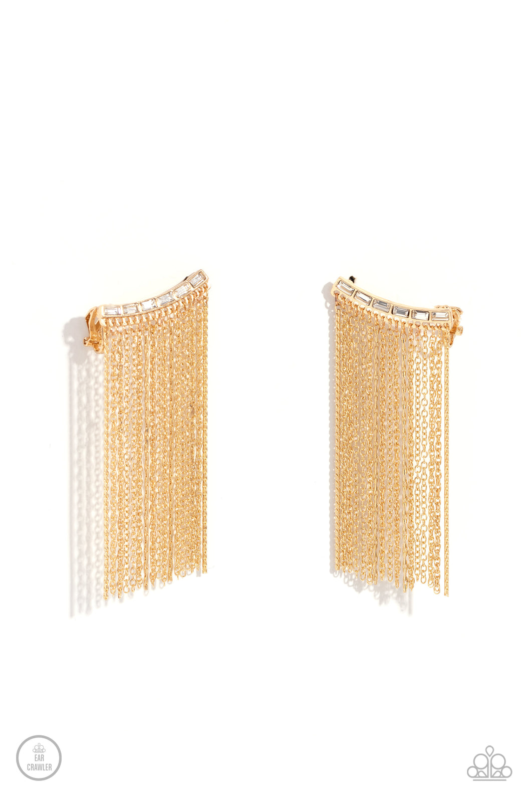 Paparazzi Accessories-Feuding Fringe - Gold