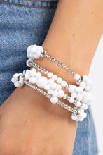 Load image into Gallery viewer, Paparazzi Accessories-Compelling Clouds - White
