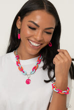 Load image into Gallery viewer, Paparazzi Accessories-Go the Extra SMILE - Pink
