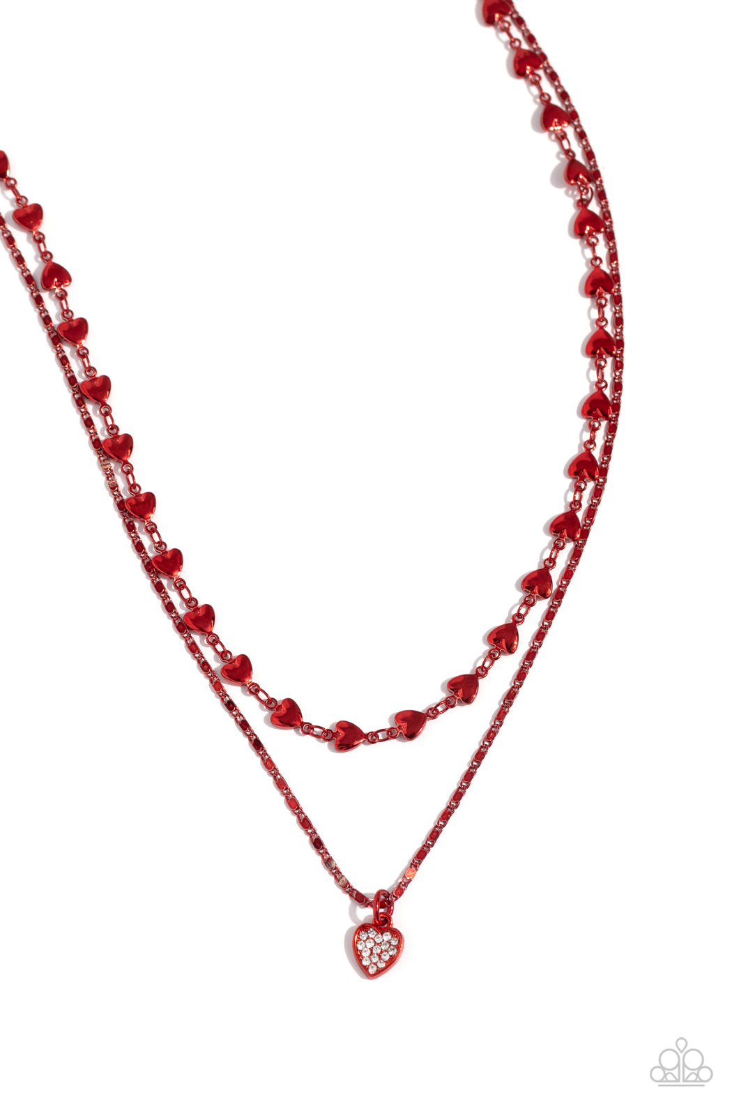 Paparazzi Accessories-Cupid Combo - Red