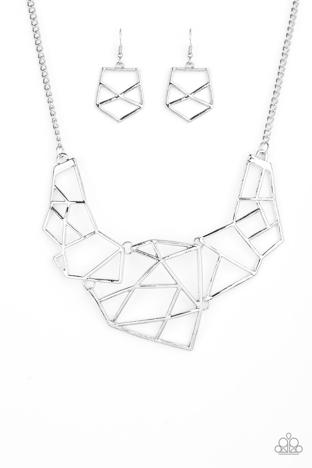 Shatter Silver Necklace