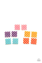 Load image into Gallery viewer, Starlit shimmer polka dot earrings
