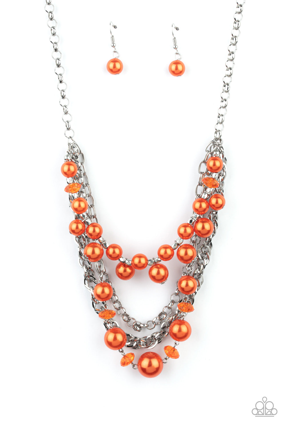 Rockin Rocketed Orange Necklace