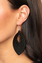 Load image into Gallery viewer, One Beach At a Time Black Earring
