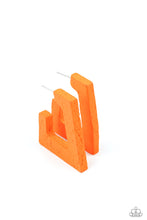 Load image into Gallery viewer, The Girl Next Outdoor Orange Hoop earring
