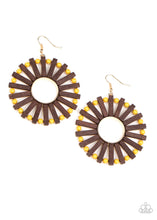 Load image into Gallery viewer, Solar Flare Yellow Earring
