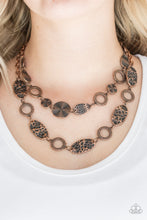 Load image into Gallery viewer, Trippin on Texture Copper Necklace
