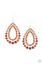 Load image into Gallery viewer, Glacial Glaze Brown Earring
