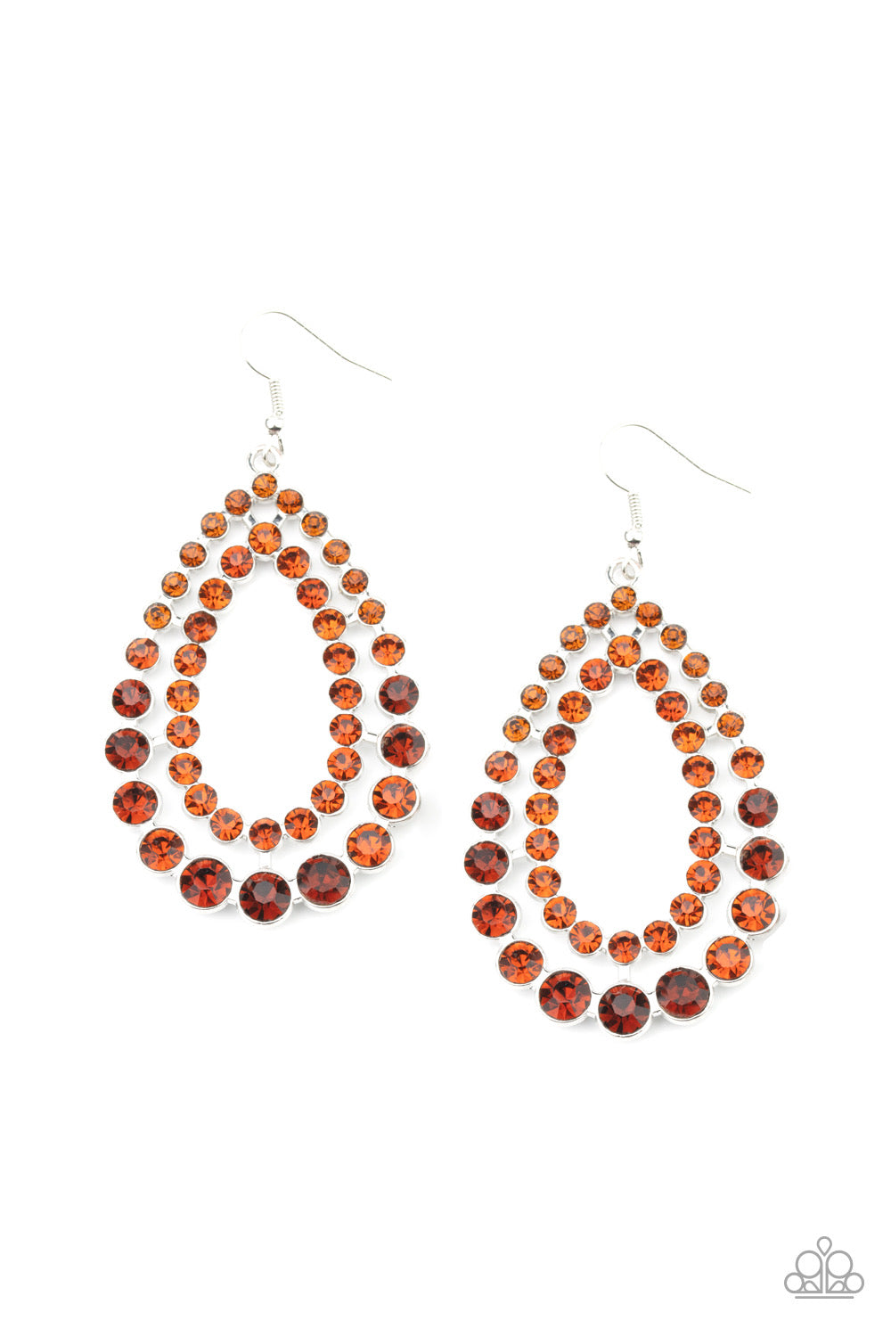 Glacial Glaze Brown Earring
