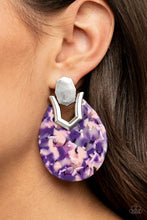 Load image into Gallery viewer, Haute Flash Purple Post Earring
