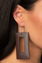Load image into Gallery viewer, Totally Framed Brown Earring
