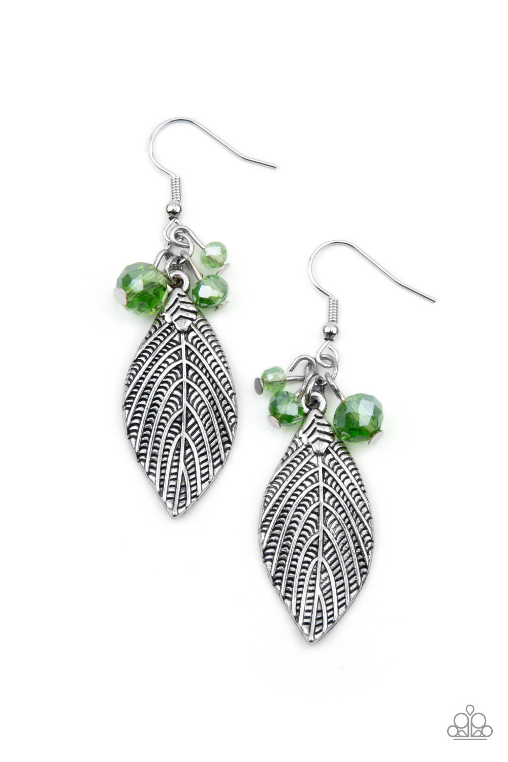 Leaf in to Fate Green Earring
