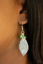 Load image into Gallery viewer, Leaf in to Fate Green Earring
