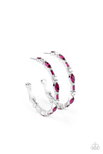 Load image into Gallery viewer, There goes the Neighborhood Pink hoop earring
