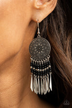 Load image into Gallery viewer, Sun Warrior-Black Earring

