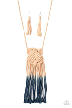 Load image into Gallery viewer, Look A Macrame Now-Blue
