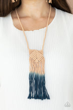 Load image into Gallery viewer, Look A Macrame Now-Blue
