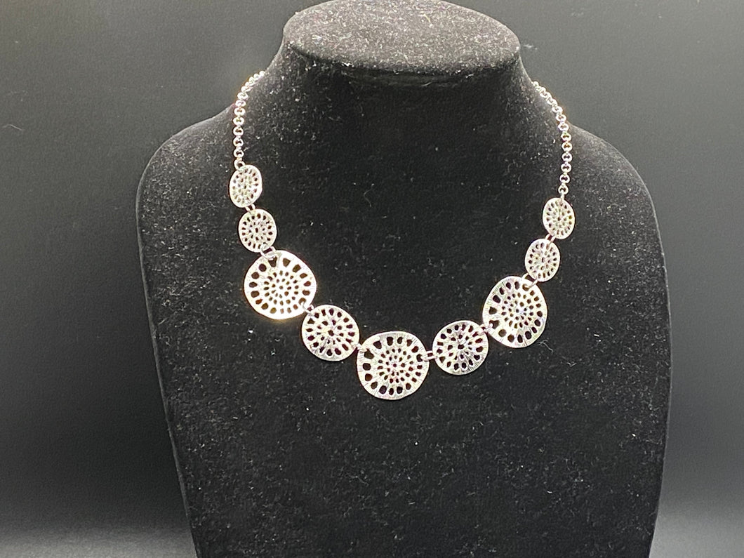 Your Own Free Wheel Silver Necklace