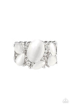 Load image into Gallery viewer, Modern Moonwalk White Ring
