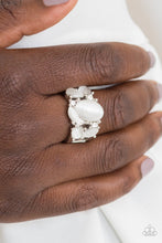 Load image into Gallery viewer, Modern Moonwalk White Ring
