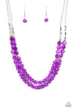 Load image into Gallery viewer, Staycation Status-Purple Necklace
