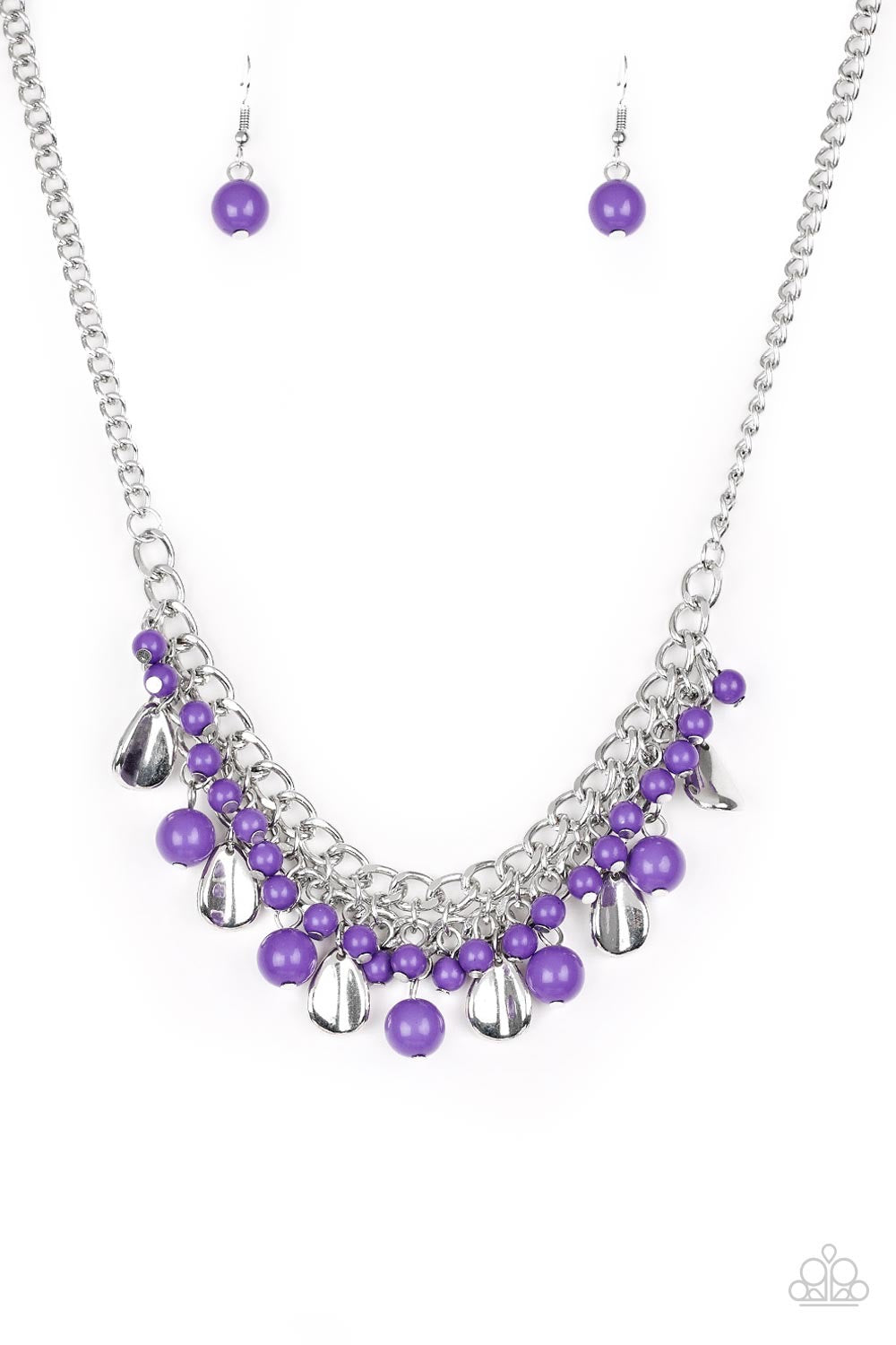 Summer Showdown Purple Necklace
