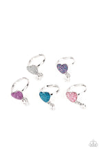 Load image into Gallery viewer, Starlet Shimmer Heart Ring w/charm
